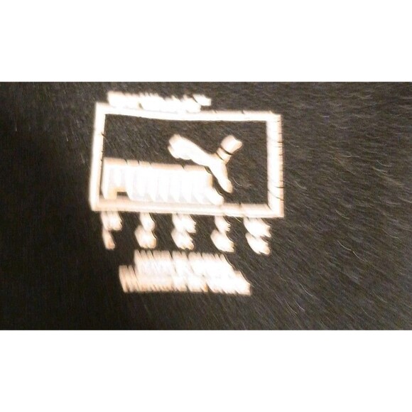 Puma Sport Lifestyle 1/4 Zip Pullover Jacket Size LG Black Thumb Hole Longsleeve - Picture 5 of 14